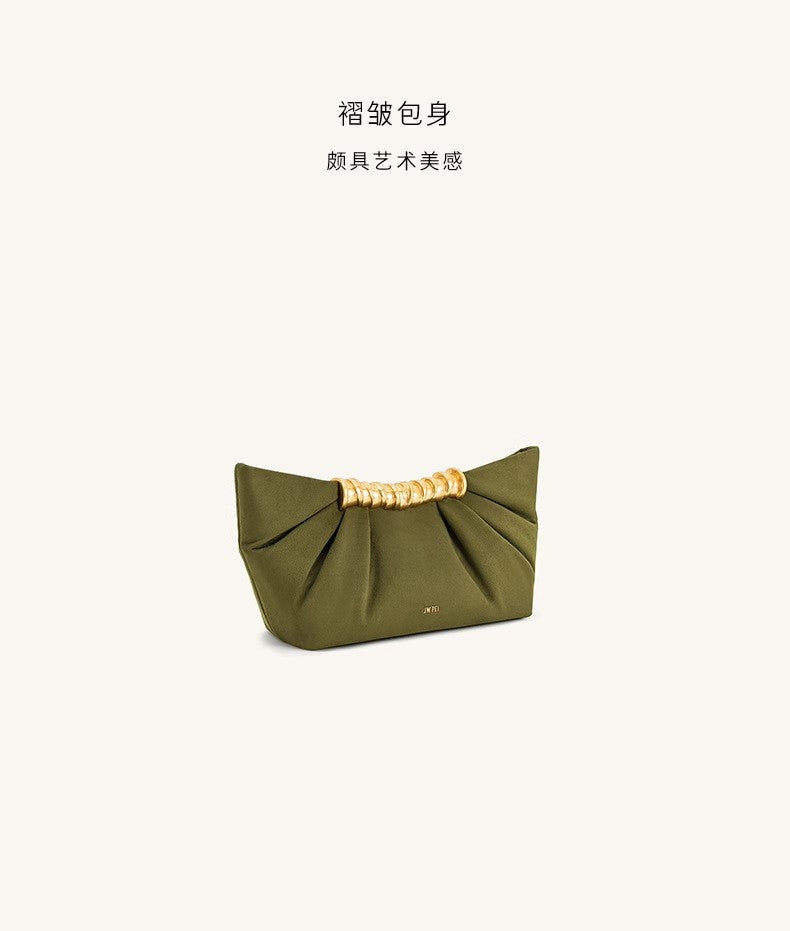 2025 Summer New Evening Handbag For Women Wrinkled Metal Fashion Bag Clutchs ????? ??????? ????????? ??????? ??????? Sac à Main