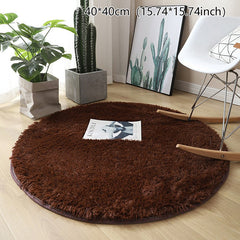 Fluffy Wool Rug Living Room Carpets Faux Fur Round Mat Kids Room Long Plush Rugs Home Bedroom Decor Shaggy Carpet