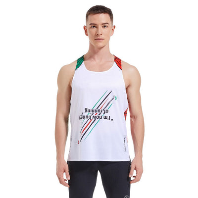 Lightweight Seamless Marathon Tank Top for Running Dry Fit Workout Sleeveless T-Shirt Singlet Shirt for Fitness