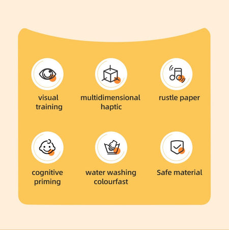 Baby Cloth Book 6-page 0-3 Year Old Infant Early Education Toys Vegetable Enlightenment Cognition Cloth Book Baby Toys