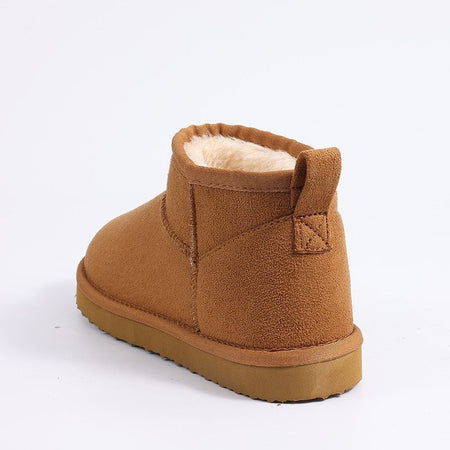 Smile PoP New Winter Cotton Women Boots Warm Suede Women Shoes Casual Plush Mini Cotton Snow Boots Nonslip Furry Ankle Shoes