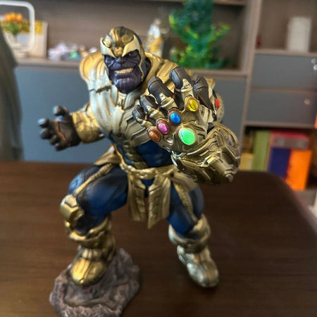 ?New?Original Marvel Animation Series Is About 36cm High. Thanos The Avengers Sigk Hand-Made Statue Ornaments Model Gifts