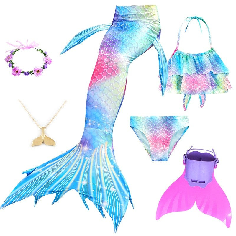 Mermaid Costume for Mermaid Tail for Swimming Can Add Monofin Fin Ariel Mermaid Costumes Cosplay BiSwimsuit set gift