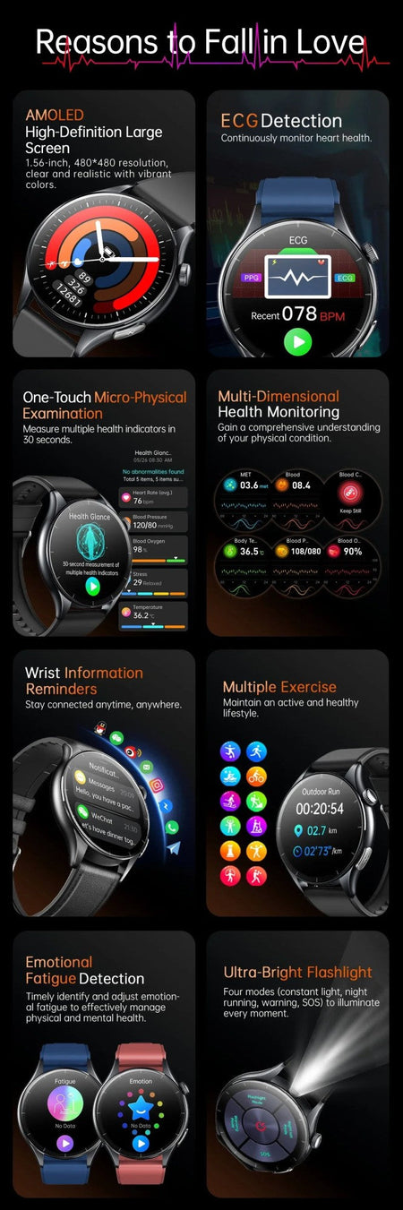 XIAOMI 704505 New ECG+PPG Smartwatch Precise Uric Acid Blood Lipids Pressure Body Analysis Smart Watch Men BT Call NFC Watches