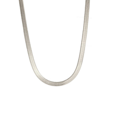 Hip Hop Snake Chain Necklace for Men New Fashion Stainless Steel Silver Color Necklace Jewelry Accessories Party Gift