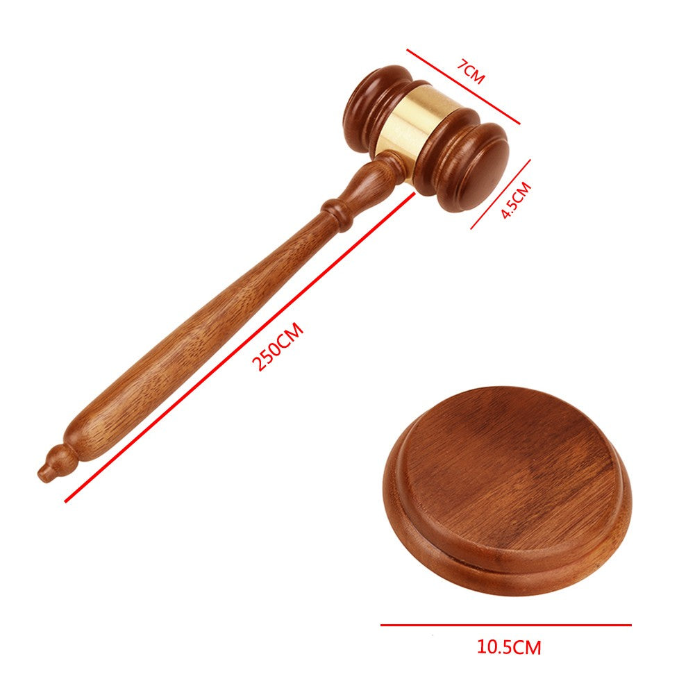 Delicate Wood Adjudgement Gavel Handcrafted Judge Wood Gavel Hammer for Auction Lawyer Sound Hand Tools for Lawyer Judge