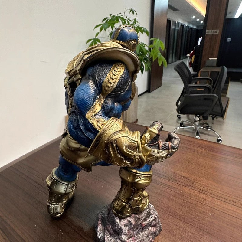 ?New?Original Marvel Animation Series Is About 36cm High. Thanos The Avengers Sigk Hand-Made Statue Ornaments Model Gifts
