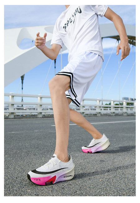 Sports Running Shoes Men Marathon Air Cushion Carbon Plate Breathable Lightweight Women Comfortable Athletic Walk Race Sneakers