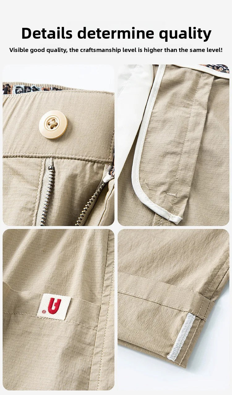 Cleanfit American Style Outdoor Sports Men's Casual Pants Nine Points Loose Mesh Comfortable Fashionable High-End Feeling