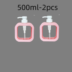 300/500ml Bathroom Soap Dispensers Refillable Lotion Shampoo Shower Gel Holder Portable Travel Dispenser Empty Bath Pump Bottle
