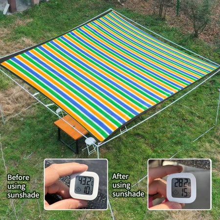 Durable outdoor sunscreen mesh - garden, greenhouse, doghouse breathable mesh cover - plant protection, easy to hang weather