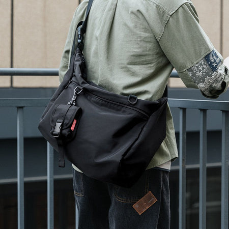 Men Messenger Bags Casual Waterproof Crossbody Bag Hold 14 inch Laptop Shoulder Bag Unisex Travel Gym Bag