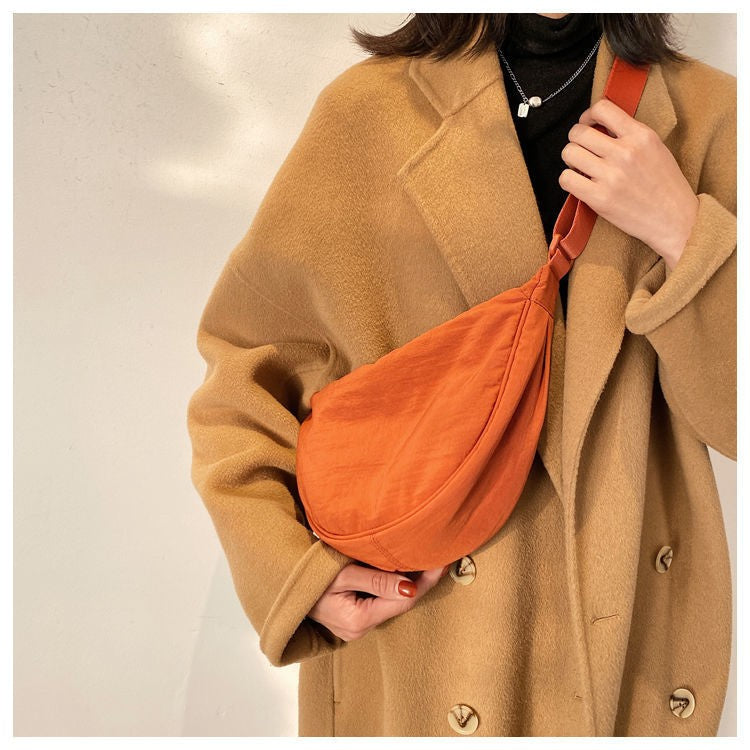 Upgraded Version Simple Design Women's Messenger Bag Nylon Hobos Small Shoulder Bags Vintage Female Girls Purse Cloth Handbags