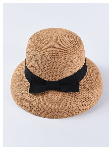USPOP New women sun hats fashion bow straw hats casual summer wide brim drooping beach hat female summer hat