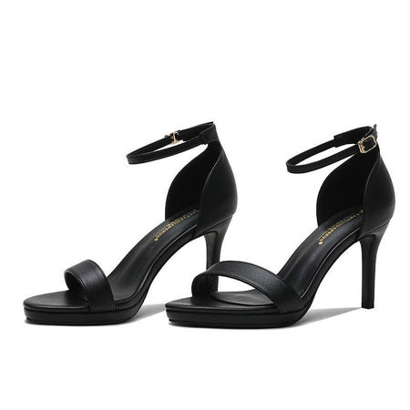 Summer Women's Sandals Solid Color Simple Fashion Buckle Comfortable Casual Sandals Shoes Sexy Elegant Banquet Party High Heels