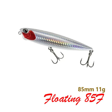 85mm 11g Floating Pencil Fishing Lure Topwater Walking the Dogs Freshwater Swimbait Wobbler for Pike Bass Artificial Hard Baits