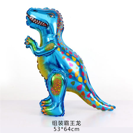 3D Standing Dinosaur Balloon Cartoon T Rex Dino Foil Balloon for Party Decoration Kids Birthday Party Supplies