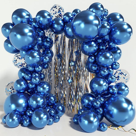 10/30pcs Metallic Biue Balloons Bridal Wedding Chrome Purple Gold Silver Globos Graduation Birthday Party Baby Shower Decoration