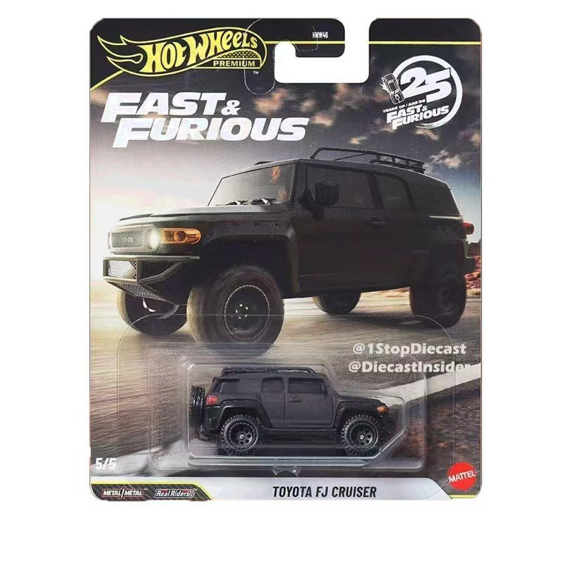New Hot Wheels 1:64 Fast & Furious 25th Anniversary Set Mitsubishi Mercedes Mustang Etc Classic Diecast Vehicle Cars Model