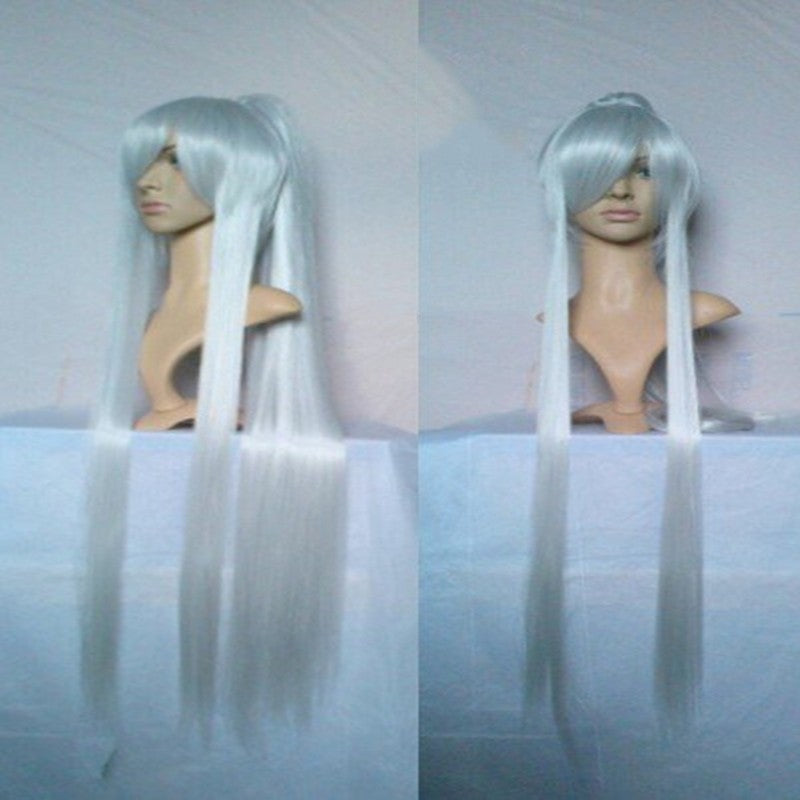 HAIRJOY  Synthetic Hair Cosplay Wigs Long Ponytail Black Purple  Red Grey Wig High Temperature Fiber