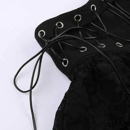 Zipper Front Women's Punk Vintage High Wasit Skirt Japanese Style Kawaii Black Harajuku Gothic Skater Cosplay Mini Skirts