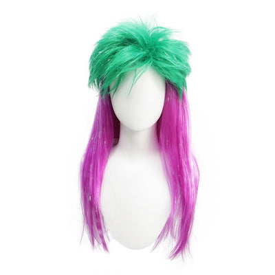 New Kill Matt Long Straight Hair Synthetic Wig Chemical Fiber Fluffy Punk Rock Style for Halloween Party