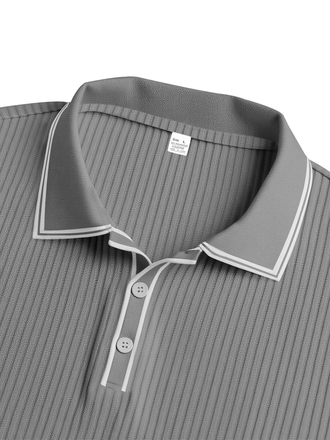 Spring And Autumn New Men's Striped Long Sleeve Polo Shirt Slim Fit Collar Multi Color Business And Leisure Versatile Men's Top