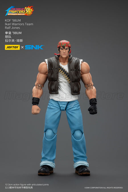 ?MT?JOYTOY 1/18 Action Figure SNK KOF'98UM Ikari Warriors Team Ralf Jones Clark Still Leona Heidern Toy Model Gift
