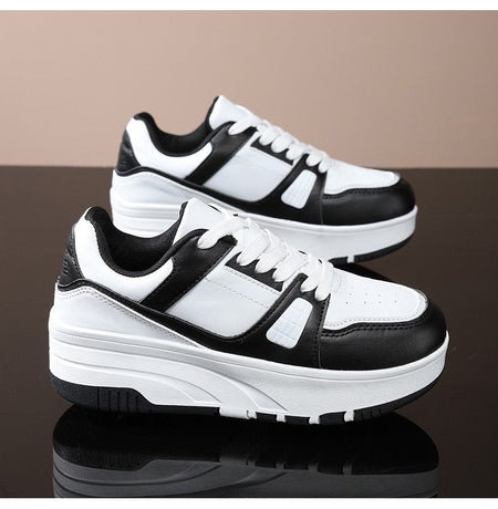 Four wheel roller shoes Boys girls walking shoes Casual outdoor sports slide and shrink school students pulleys shoes sneakers