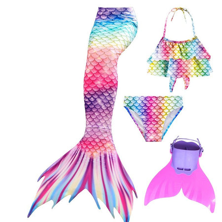 Mermaid Costume for Mermaid Tail for Swimming Can Add Monofin Fin Ariel Mermaid Costumes Cosplay BiSwimsuit set gift
