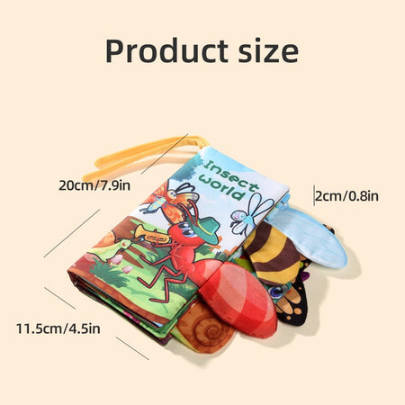 Baby Cloth Book Baby Toys 0-3 Year Old Infant Early Education Toys 6 Pages Cloth Book