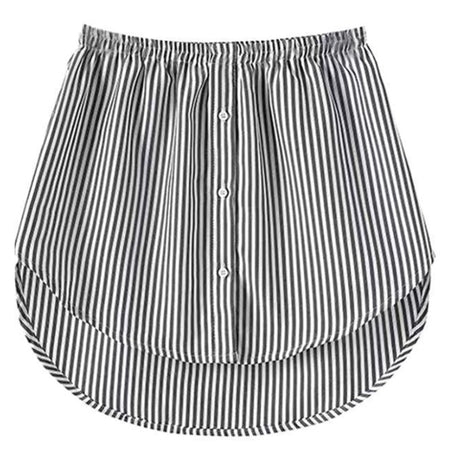 Detachable Underskirt Women Fake Shirt Irregular Skirt Tail Blouse Hem Cotton Extender Fake Hem Mini Skirt Fake Hem 6 Sizes