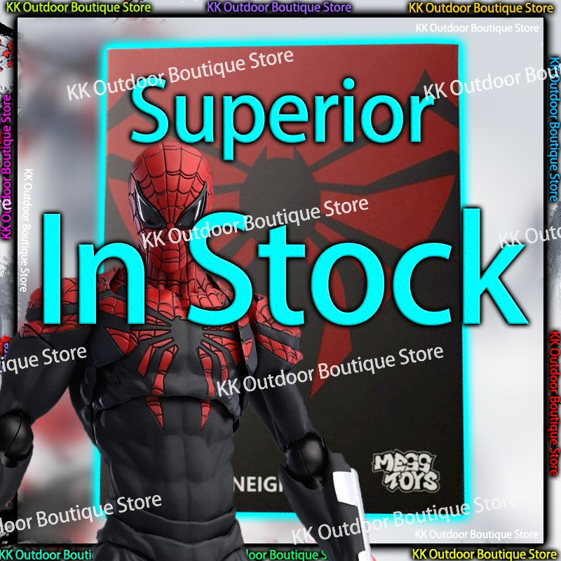 In Stock Mess Toys Superior Spider Man  Ultimate Neighbor Peter Parker Messtoys Spiderman Anime Action Figure Model Gifts Toys
