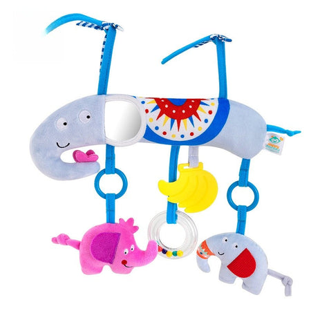 Baby Baby Stroller Arch Toys Car Seat Activity Hanging Toy Infant Soft Plush with Sound Wind Chimes Dolls for Babie Newborn Gift
