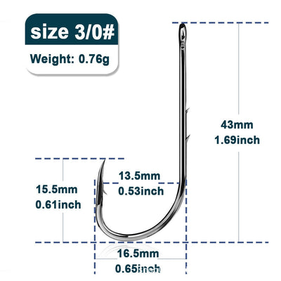 FTK Baitholder Fishing Hooks Sea Barbed Fishing Lures Shank Beak Live Bait Holder Carp Fishing Worm Hooks Accessories Tackle