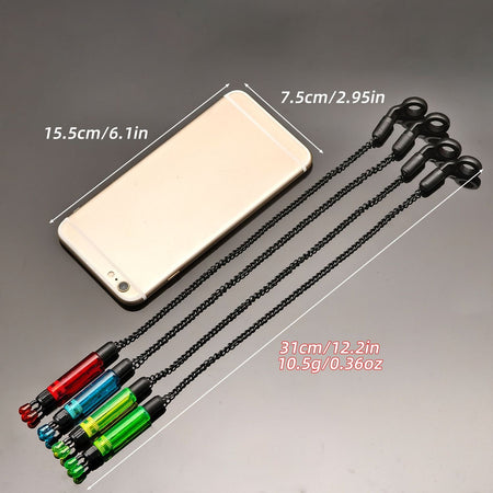 4pcs Carp Fishing Swingers Bobbins with Box for Fishing Alarm Indicator, Best for Christmas, Perfect for Thanksgiving