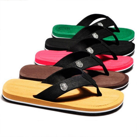 Casual Flip Flops For Men Slippers Beach Sandals Summer Non-Slip Flat Slides Men Slippers Indoor House Shoes Man Male Slipper