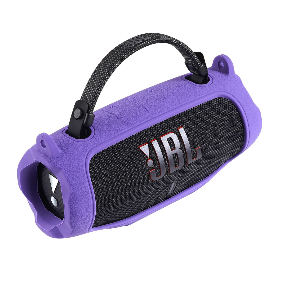 Portable Bluetooth Speaker Carry Silicone Case,Soft Protective Sleeve Cover with Shoulder Strap for JBL Charge 6 Speaker