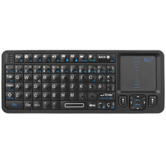 Rii K06 Mini Bluetooth Keyboard,Backlit 2.4GHz Wireless Keyboard with IR Learning Touchpad Android TV Box? Mac, Laptop, Windows