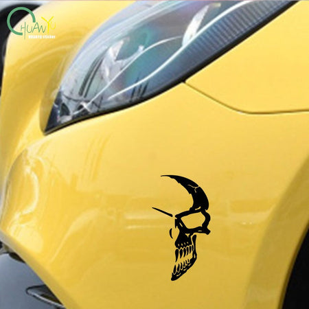 Harley 883 Motorcycle Decal Personalized Sticker Devil Trend Marvel Punisher Fuel Tank Motorcycle Reflective Sticker