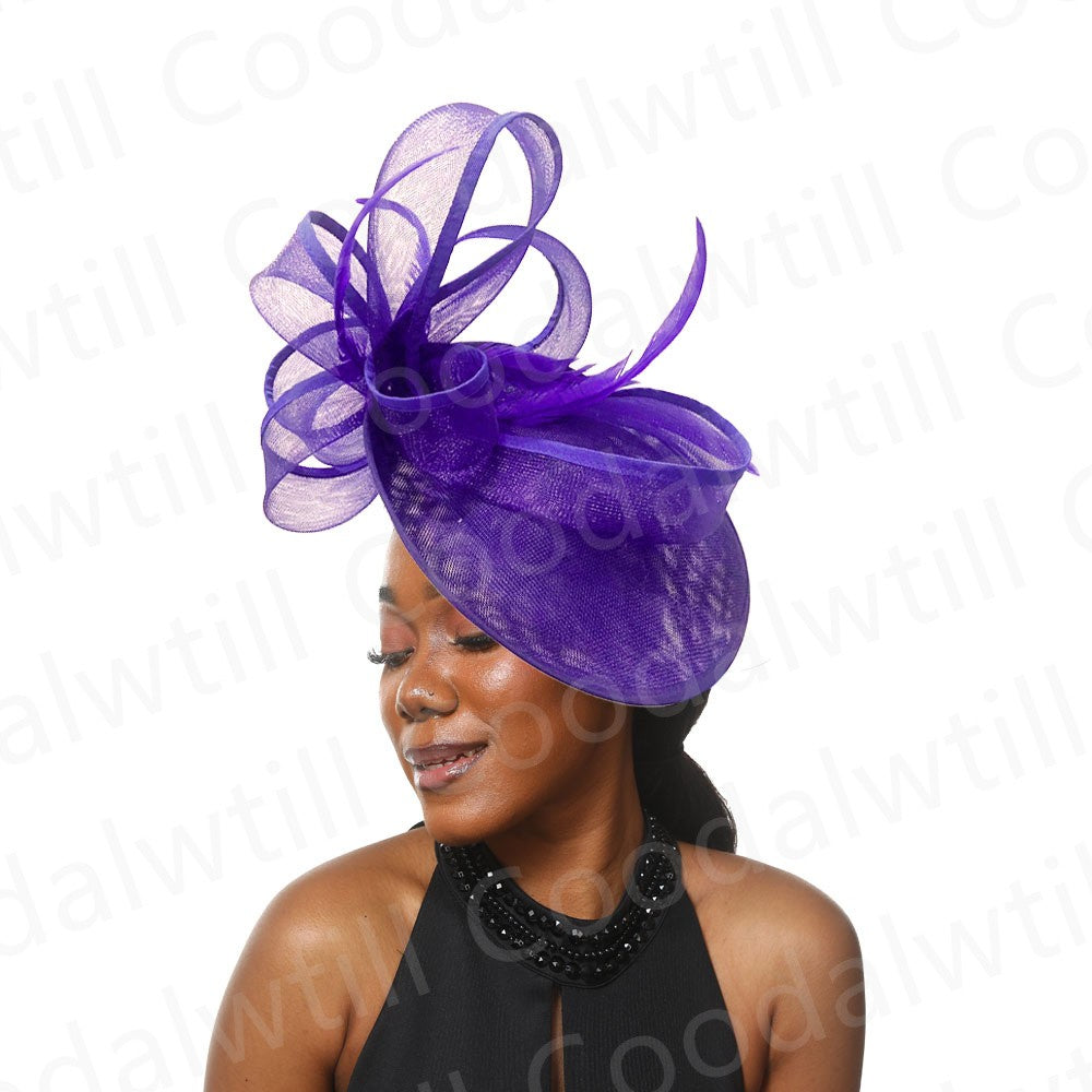 Bride Wedding Mesh Fascinators Church Hat Ladies Women Derby Big Fascinator Hats Party Event Headpiece Bride Wedding Pillbox Cap