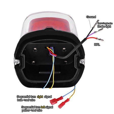 For Harley Davidson Motorcycle LED Rear Brake Tail Light Turn Signal For Harley Sportster Dyna Softail Touring Road Glide Fatboy