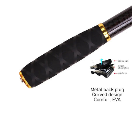 BAKAWA Stream Fishing Rod 3.6M/3.9M/4.5M/5.4M/6.3M/7.2M Telescopic 100% Carbon Fiber Pole Travel Tackle Carp Freshwater Pesca