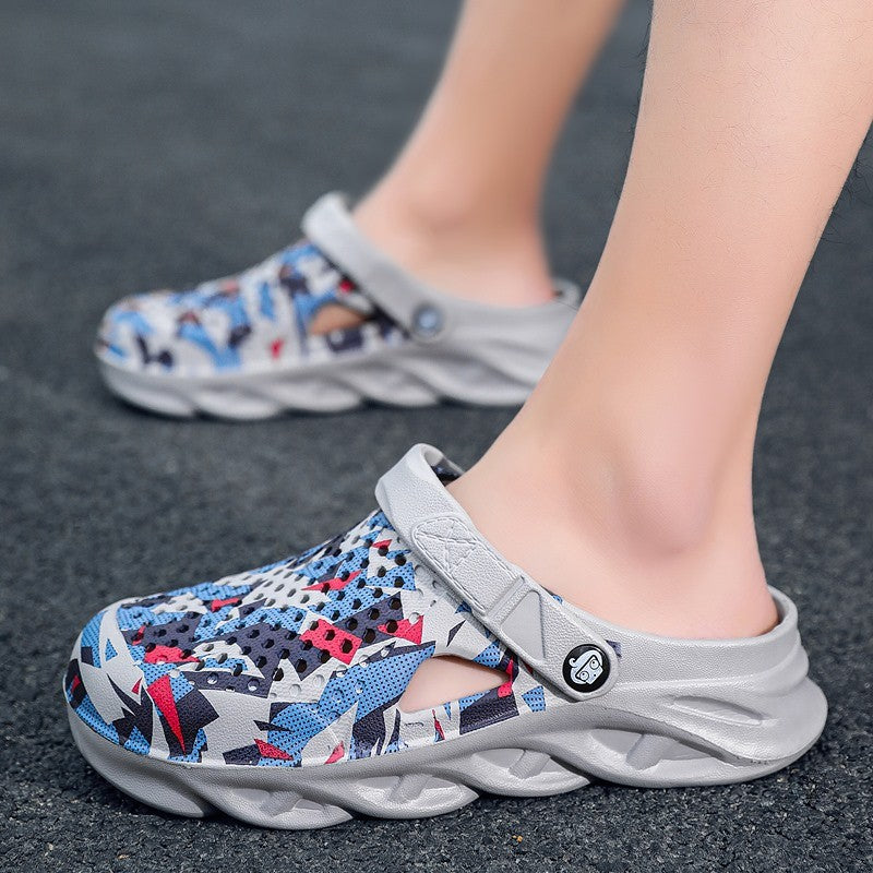 Flat Sandals Men Shoes EVA Slippers Garden Platform Sandals Man Summer Sandals New Male Sneakers Outdoor Home Clogs