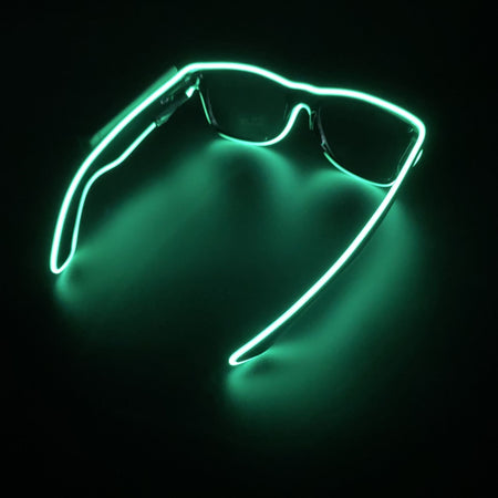 New Cool Wireless Glowing LED Light Up Glasses For Rave Festival Party Luminous Neon Mosaic Sunglasses Club Disco Eye Glasses