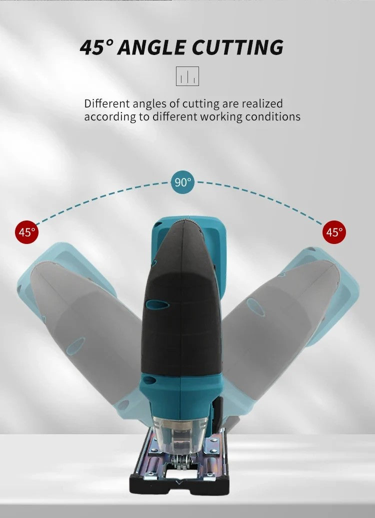 2025Makita DJV182Z 340W Brushless Jigsaw 18V Without Battery with Saw Blade Cordless Barrel Handle Portable Carpenter Power Tool