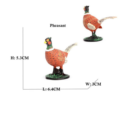 Owl Flamingo Turkey Toucan Seahawk Model Animal Figurines Plastic Bird Toy Action Figure Jungle Adventures Kids Gifts Forest zoo