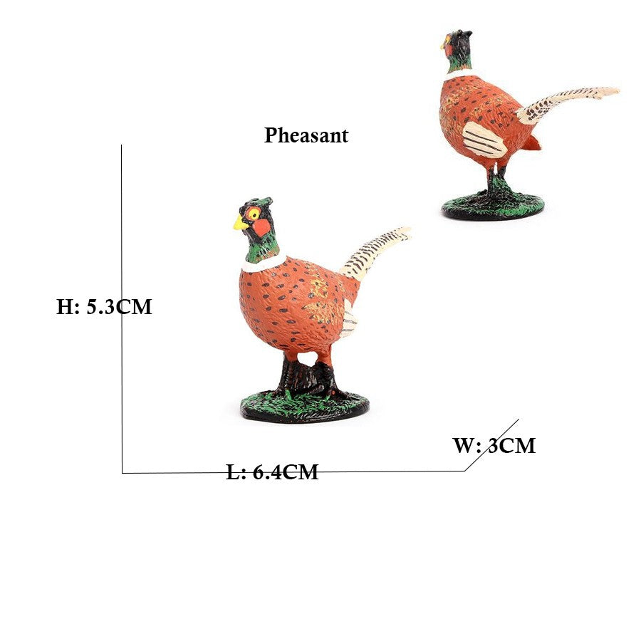Owl Flamingo Turkey Toucan Seahawk Model Animal Figurines Plastic Bird Toy Action Figure Jungle Adventures Kids Gifts Forest zoo