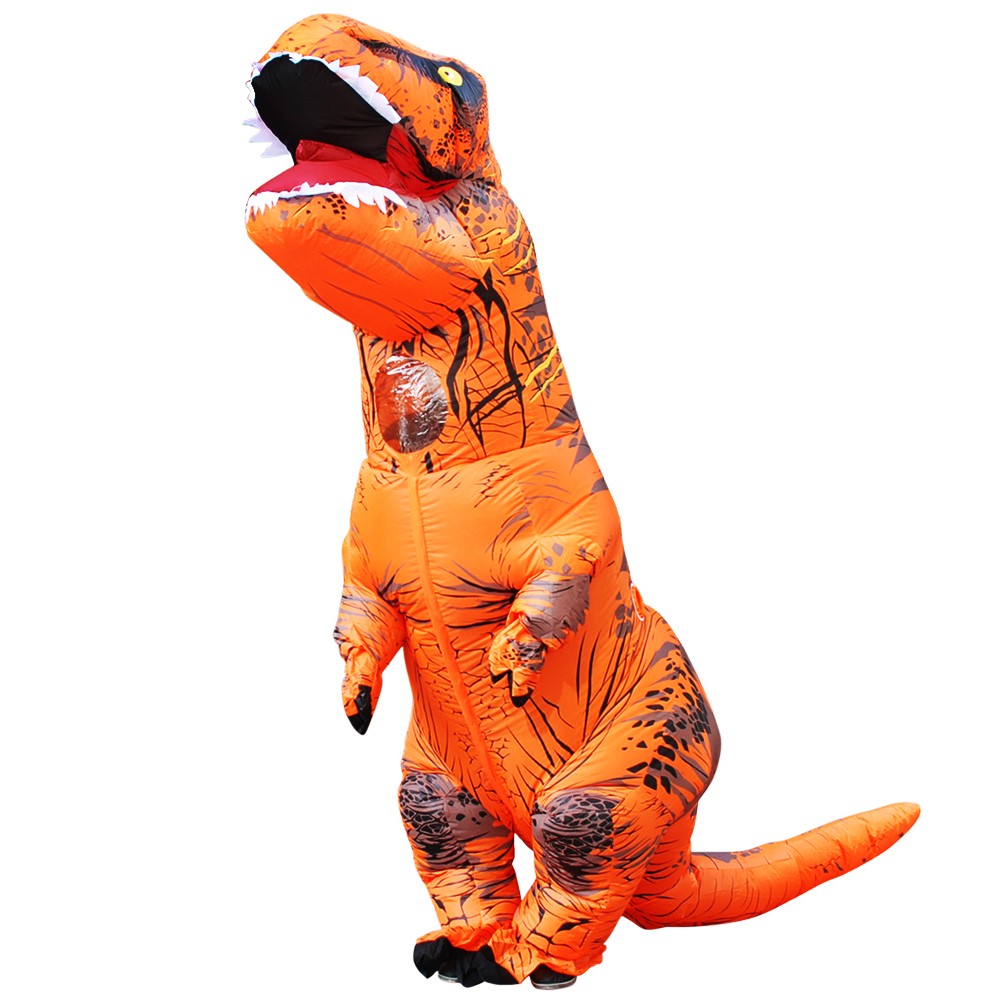 Adult Kids T-Rex Dinosaur Inflatable Costumes Purim Halloween Christmas Mascot Anime Party Cosplay Costume Dress Fancy Suits