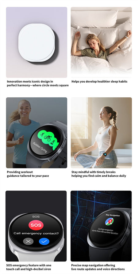 2026 Watch GPS Track Smart Watches For Men Women Sport Heart Rate Bluetooth Call NFC IP68 Waterproof Compass Smartwatch 8 Mini